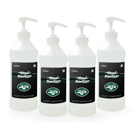 Fanmats Hand Sanitizer, New York Jets, 32 oz., PK4 29528