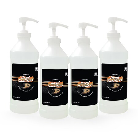Fanmats Hand Sanitizer, Anaheim Ducks, 32 oz., PK4 29568