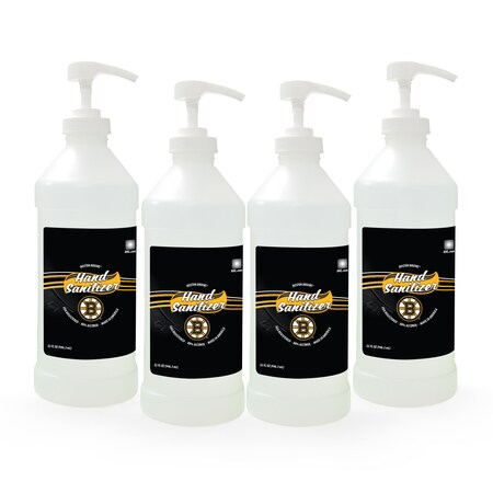 Fanmats Hand Sanitizer, Boston Bruins, 32 oz., PK4 29573
