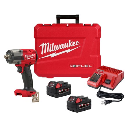 Milwaukee Tool M18 FUEL™ Cordless 1/2" Mid-Torque Impact Wrench w/ Pin Detent Kit 2962P-22