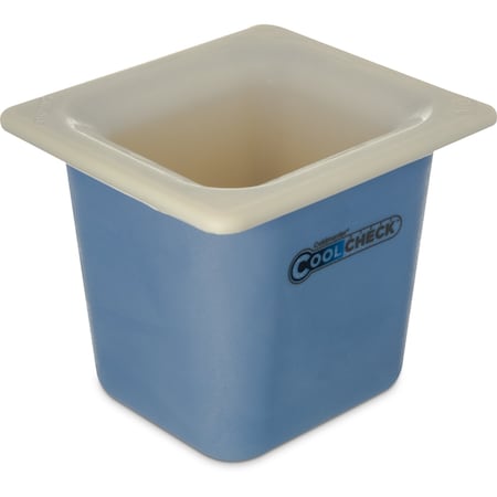 Carlisle Foodservice CoolCheck, 6" D, 1/6-Sz Food Pan, 1.6 qt. CM1104C1402