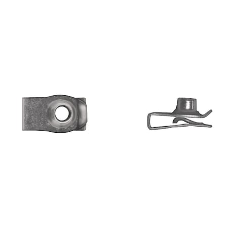 Disco Blk Short Extruded U Nuts 1/4"-20 Screw .010"-.165" P/R, PK50 2969PK50