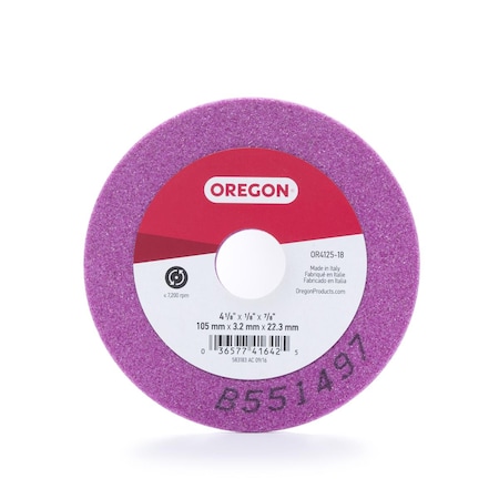 Oregon Chain Grinding Wheel, 1/8" x 4-1/8 OR4125-18A