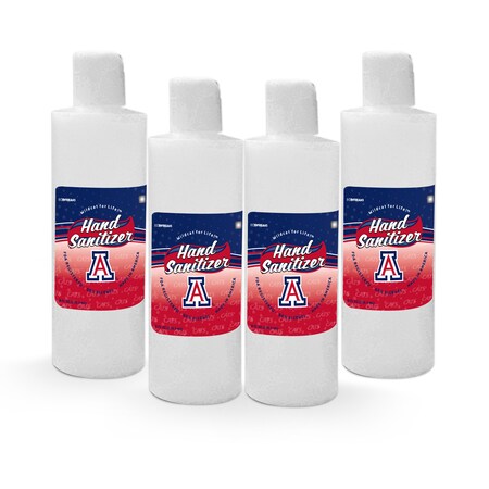 Fanmats Hand Sanitizer, Arizona, 8 oz., Flip C, PK4 29730