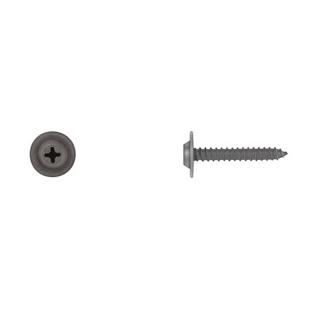 Disco Blk Flat Top Phil Screws 8X1" 1/2"OD Washer PK25 2975PK25