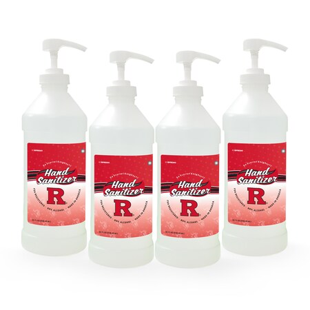 Fanmats Hand Sanitizer, Rutgers, 32 oz., Pump, PK4 29768