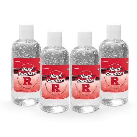 Fanmats Hand Sanitizer, Rutgers, 12 oz., Flip, PK4 29769