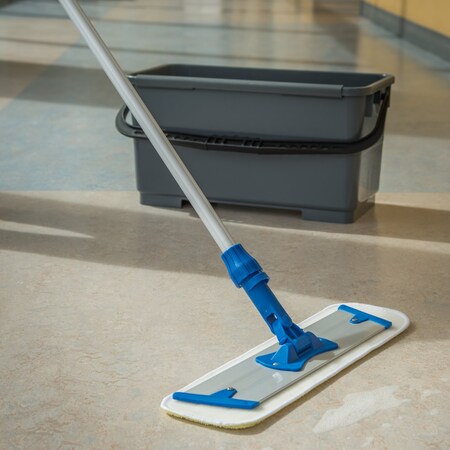 Carlisle Foodservice Microfiber Wet Mop Pad, 18", Ylw, PK12 363321804