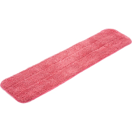 Carlisle Foodservice Microfiber Wet Mop Pad, 18", Red, PK12 363321805