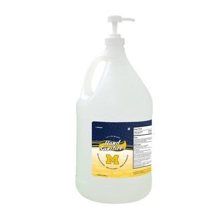 Fanmats Hand Sanitizer, Michigan, 1 gal., Pump Top 29837