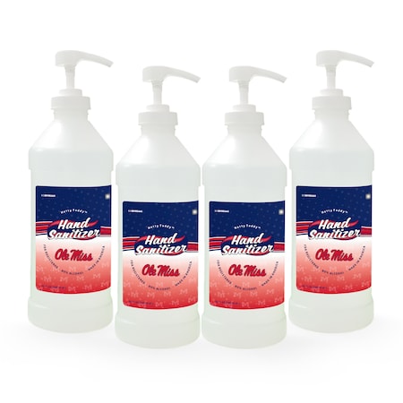 Fanmats Hand Sanitizer, Ole Miss, 32 oz., Pump, PK4 29848