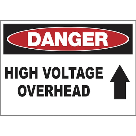 Zing Sign, Danger Voltage, Overhead 10x14", AL 2987A
