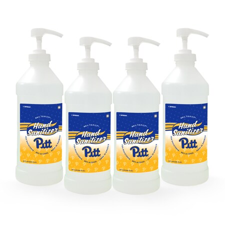 Fanmats Hand Sanitizer, Pitt, 32 oz., Pump Top, PK4 29954