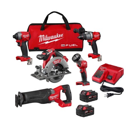 Milwaukee M18 FUEL™ Cordless 5 Tool Combo Kit 2998-25