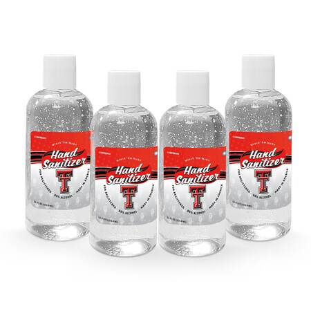 Fanmats Hand Sanitizer, Texas Tech, 12 oz., Fl, PK4 29995