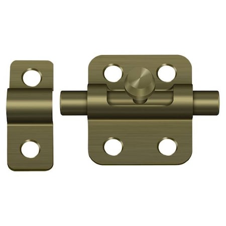 Deltana Barrel Bolt Antique Brass 2" 2BBU5