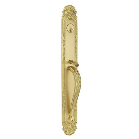 Omnia Amagansett 251 Lever Right Hand Double Cylinder Handleset Bright Brass AMAGANST.AC251R1
