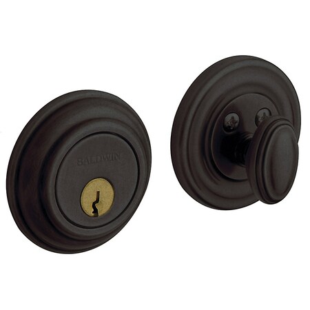 Baldwin Estate Distressed Oil Rubbed Bronze Deadbolts 8231.402