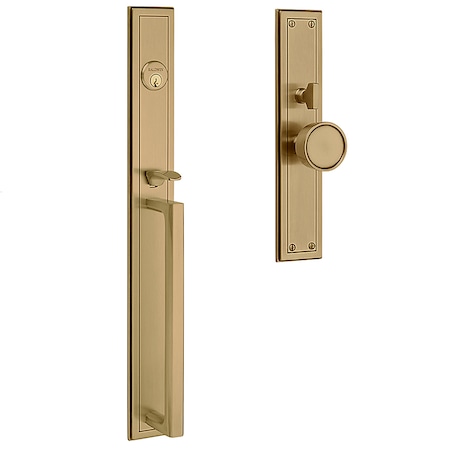 Baldwin Entry Hollywood Hills ENTR Trim Active Exterior Trim Satin Brass Brown 6946.060