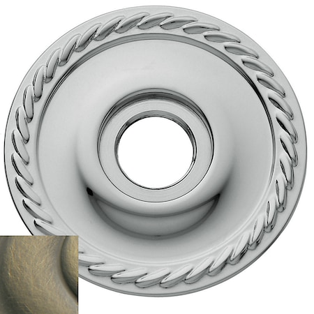 Baldwin Passage Pair Rosettes Antique Brass 5004.050