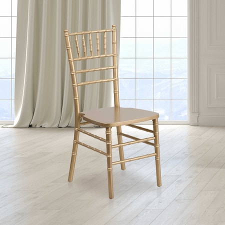 Flash Furniture HERCULES Series Gold Wood Chiavari Chair, PK2 2-XS-GOLD-GG