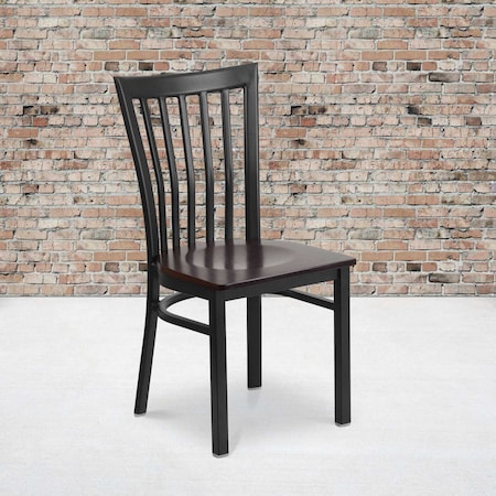 Flash Furniture Black School Chair-Wal Seat, PK2 2-XU-DG6Q4BSCH-WALW-GG