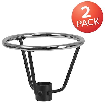 Flash Furniture Bar Height Base Ring, 3.25", PK2 2-XU-DG-30175-3-GG