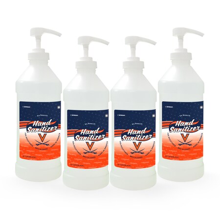Fanmats Hand Sanitizer, Virginia, 32 oz., Pump, PK4 30009