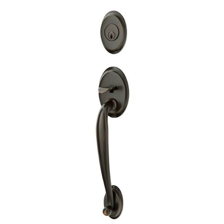 Emtek Oil Rubbed Brnz Handleset, 3001RLUS10BRH 3001RLUS10BRH
