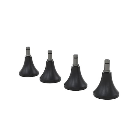 Safco Chair Glides, 2", PK4 GLCHAIR4