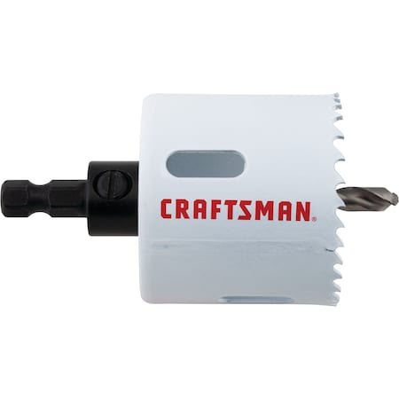 Craftsman Bi-Metal Hole Saw With Arbor, 2-1/8 CMAH1218A