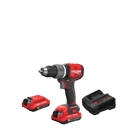 Craftsman Drill/Driver Kit, 1/2", 20V MAX* CMCD713C2