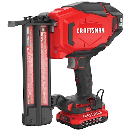 Craftsman Cordless18ga. Brad Nailer Kit 20V(1Batt CMCN618C1