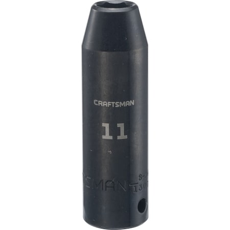 Craftsman Sockets, 1/2" Drive 11mm Metric Deep Soc CMMT13008