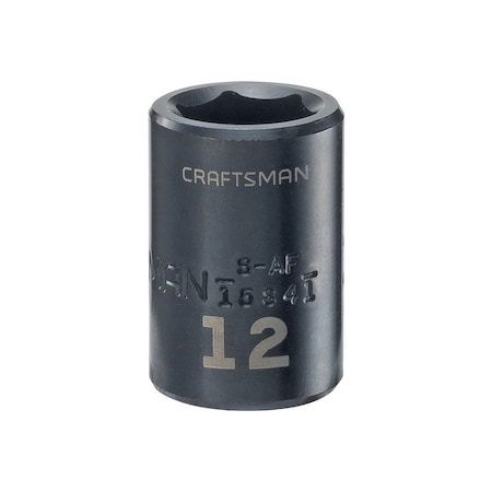 Craftsman Sockets, 3/8" Drive 12mm Metric Impact S CMMT15841
