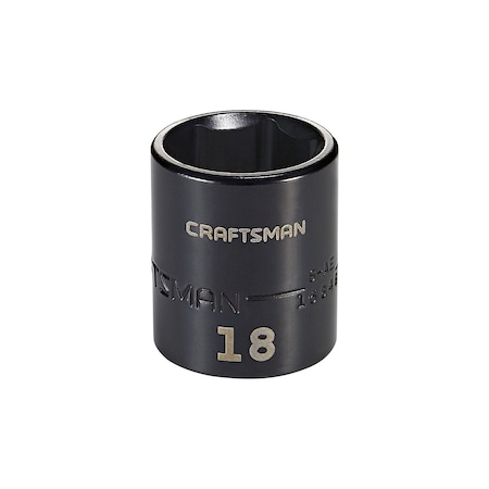 Craftsman Sockets, 3/8" Drive 18mm Metric Impact S CMMT15846