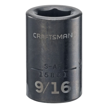 Craftsman Sockets, 1/2" Drive 9/16" SAE Impact Sha CMMT15851