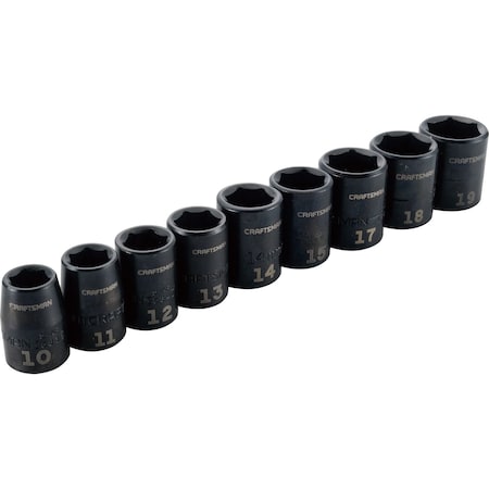 Craftsman Sockets, 9-pc 3/8" Metric Impact Socket CMMT15881