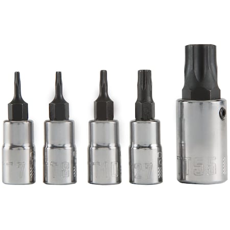 Craftsman Torx, 5-pc Tamperproof Torx Bit Socket S CMMT42616