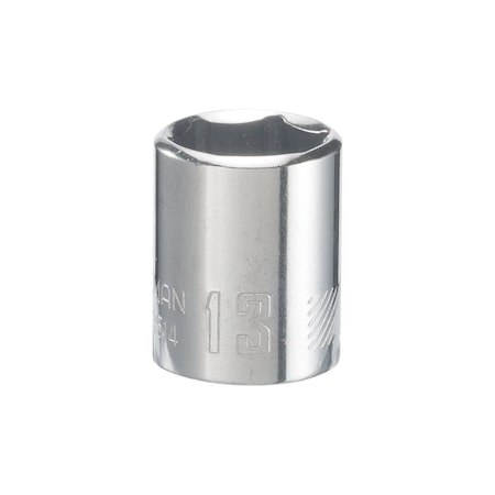 Craftsman Sockets, 1/4" Drive 13mm 6 Point Shallow CMMT43514