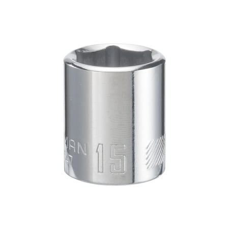 Craftsman Sockets, 3/8" Drive 15mm 6 Point Shallow CMMT43547