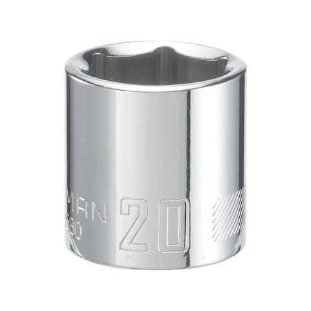 Craftsman Sockets, 3/8" Drive 20mm 6 Point Shallow CMMT43580