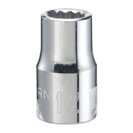 Craftsman Sockets, 1/2" Drive 12mm 12 Point Shallo CMMT44233