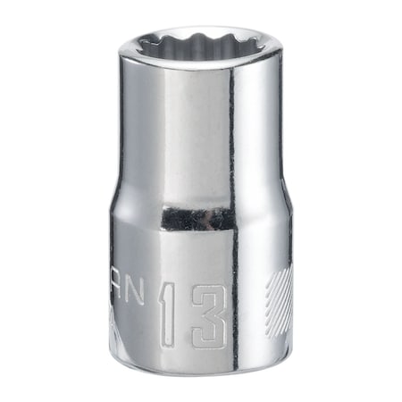 Craftsman Sockets, 1/2" Drive 13mm 12 Point Shallo CMMT44234