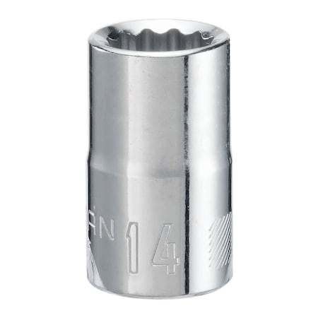 Craftsman Sockets, 1/2" Drive 14mm 12 Point Shallo CMMT44235