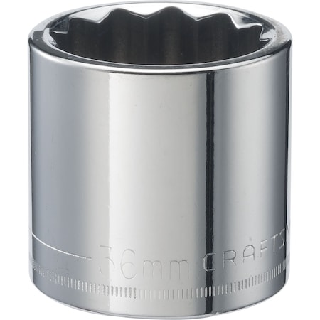 Craftsman Sockets, 1/2" Drive 36mm 12 Point Shallo CMMT44248