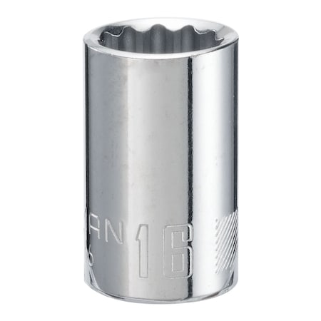 Craftsman Sockets, 1/2" Drive 16mm 12 Point Shallo CMMT44266