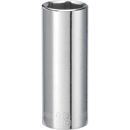 Craftsman Sockets, 3/8" Drive 18mm 6 Point Deep So CMMT44435