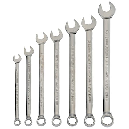 Craftsman Wrenches, 7-pc Metric Gunmetal Chrome Lo CMMT87011