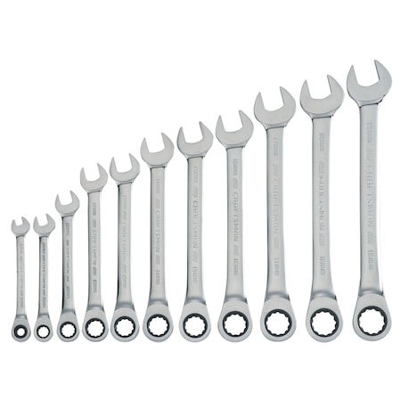 Craftsman Wrenches, 11-pc Metric Ratcheting Combin CMMT87021